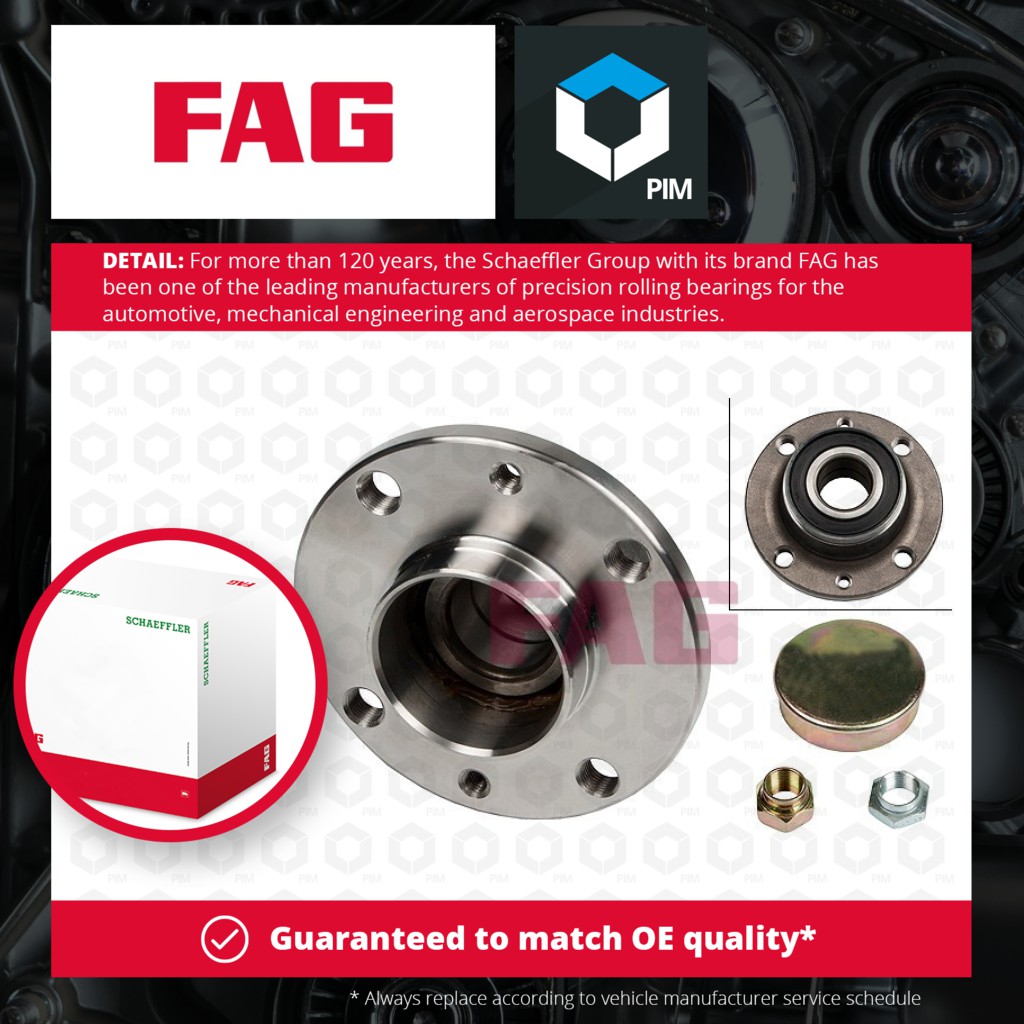 FAG Wheel Bearing Kit Rear 713690240 [PM459660]