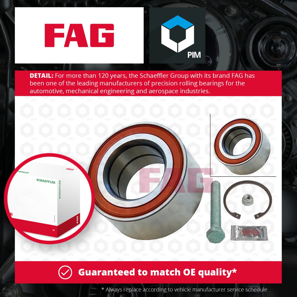 FAG Wheel Bearing Kit Rear 713610460 [PM459710]