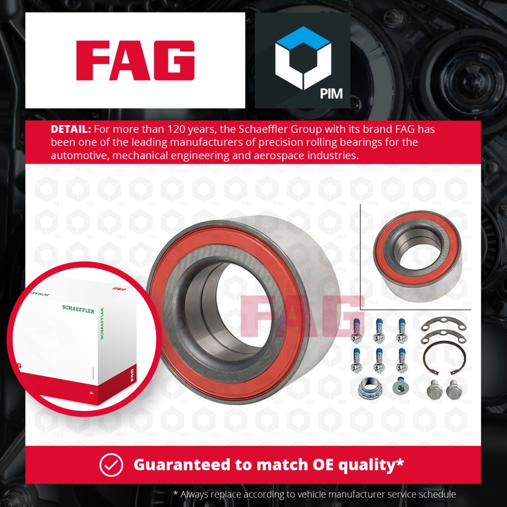 FAG Wheel Bearing Kit Rear 713667530 [PM459718]