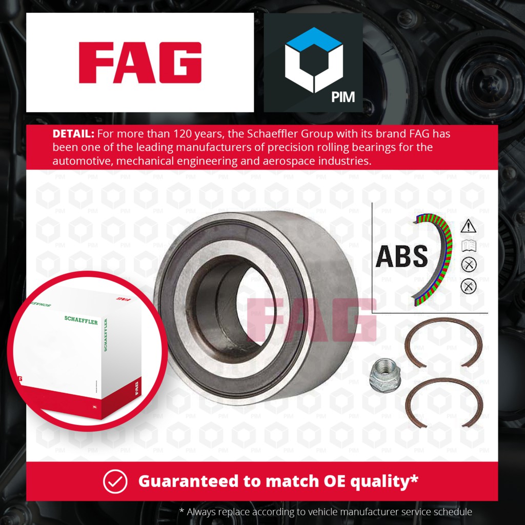 FAG Wheel Bearing Kit Front 713606390 [PM459744]