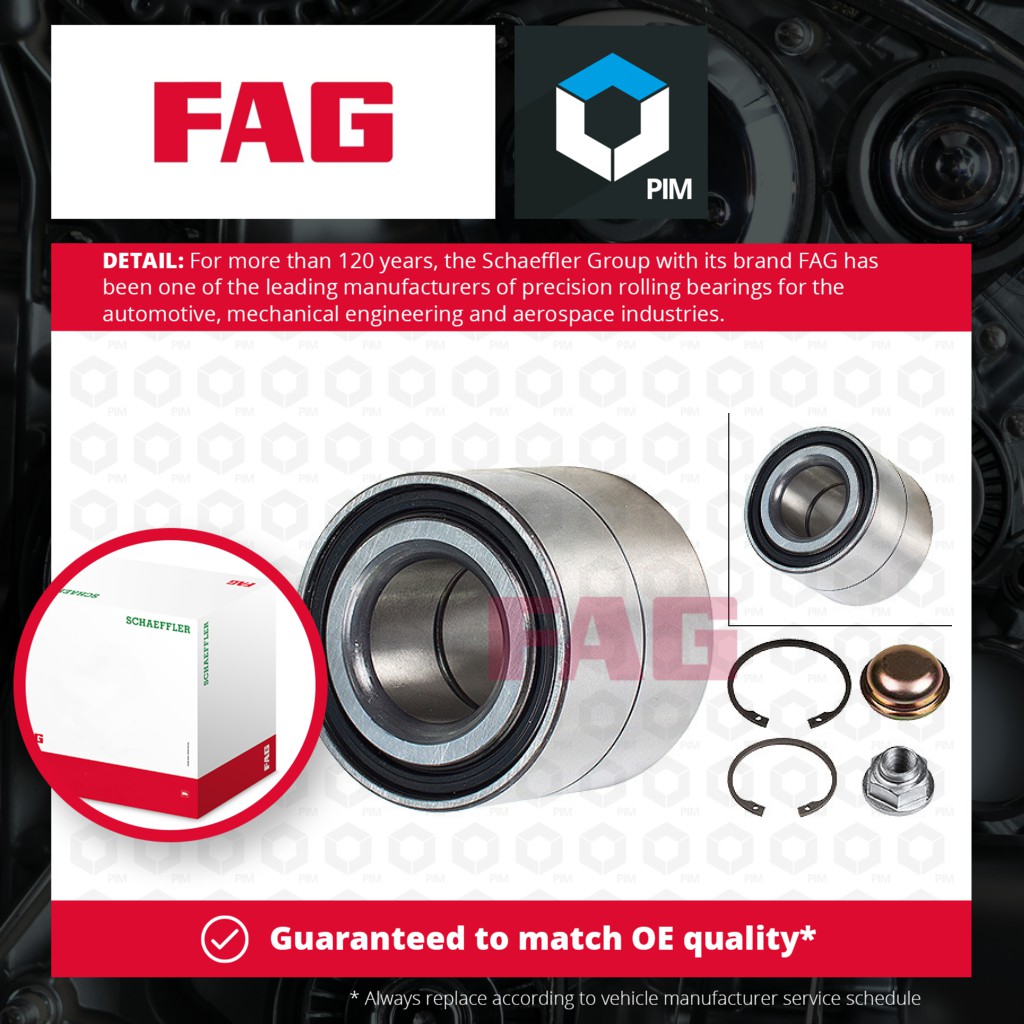 FAG Wheel Bearing Kit Rear 713623480 [PM459802]