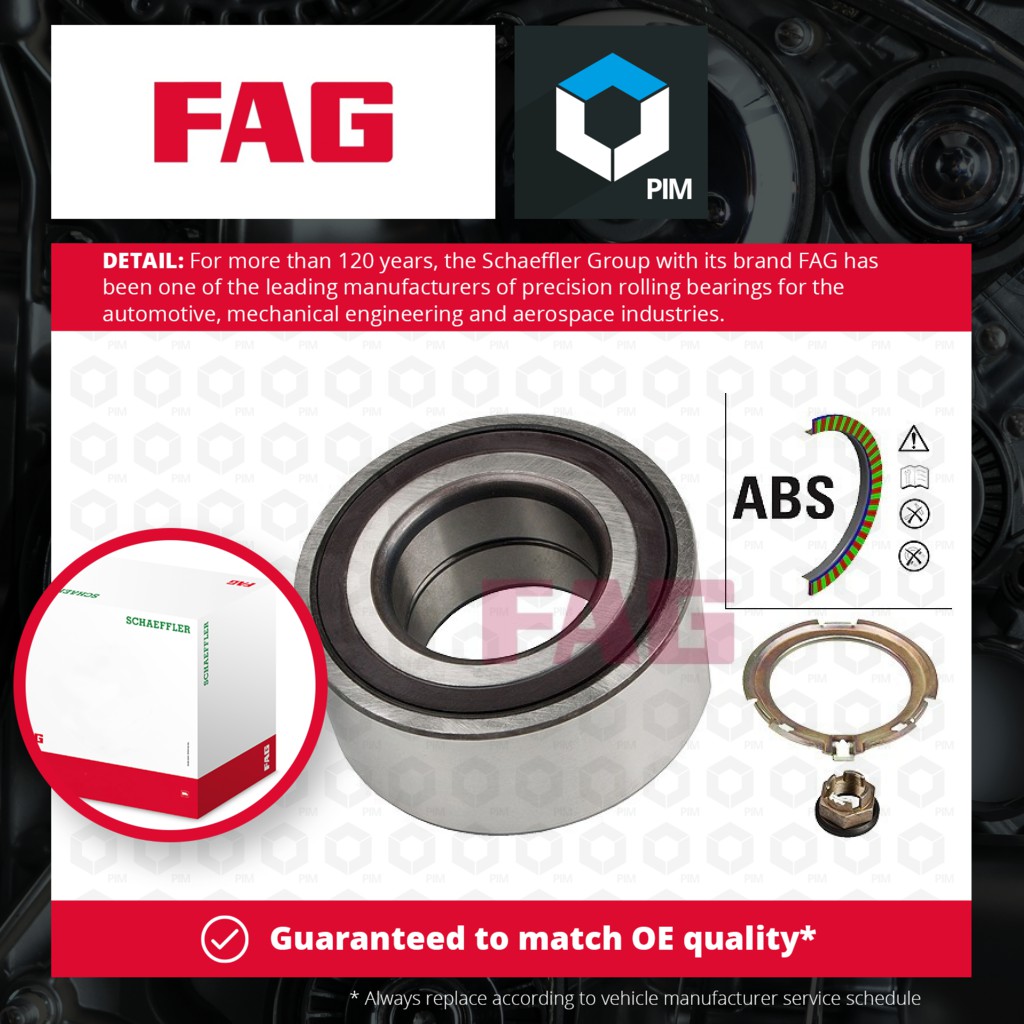 FAG Wheel Bearing Kit Front 713644290 [PM459816]