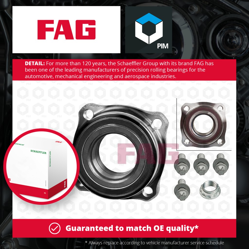 FAG Wheel Bearing Kit Rear 713649500 [PM459823]