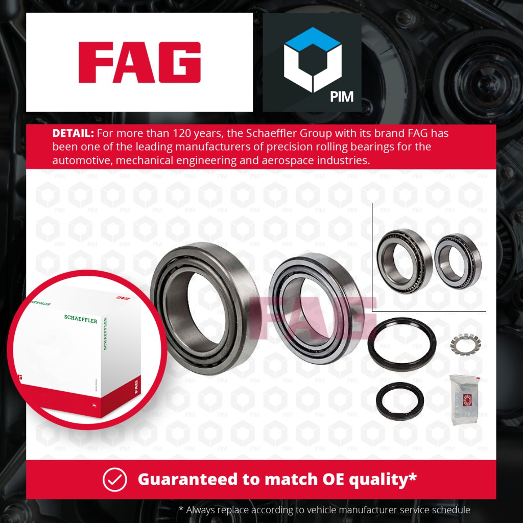 FAG Wheel Bearing Kit Front 713667010 [PM460028]