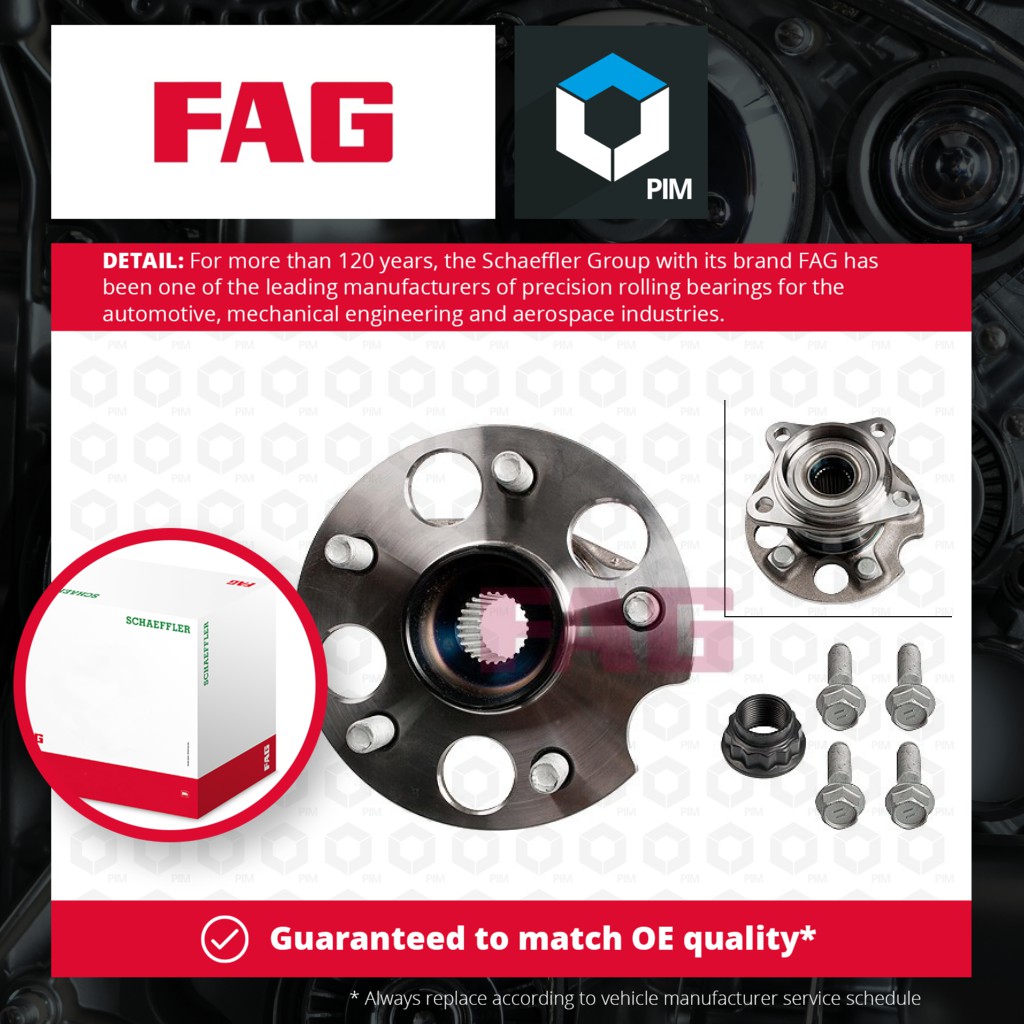 2x FAG Wheel Bearing Kit Rear 713618940 [PM460065]