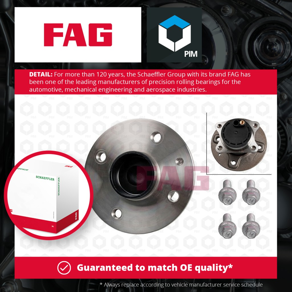 FAG Wheel Bearing Kit Rear 713618870 [PM460351]