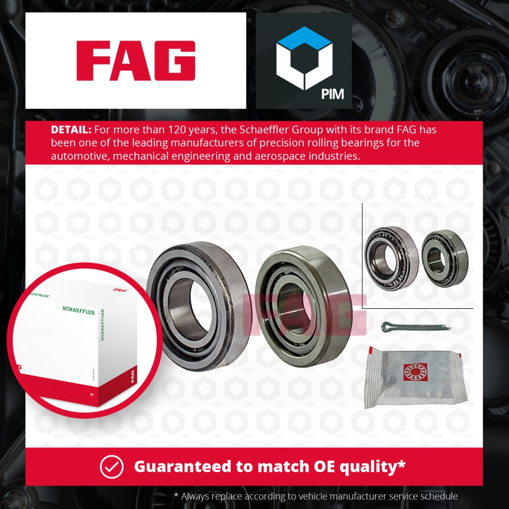 FAG Wheel Bearing Kit Rear 713630210 [PM487163]