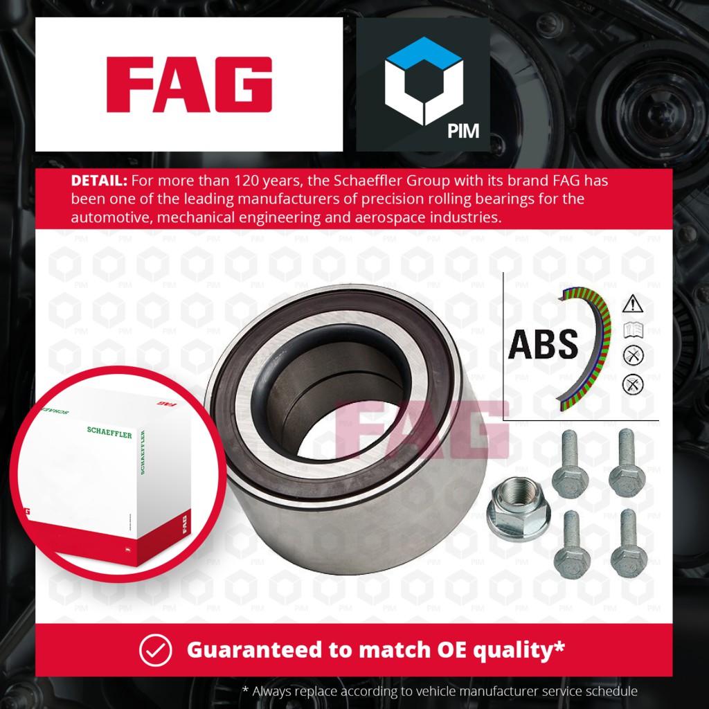 FAG Wheel Bearing Kit Front 713612250 [PM487204]