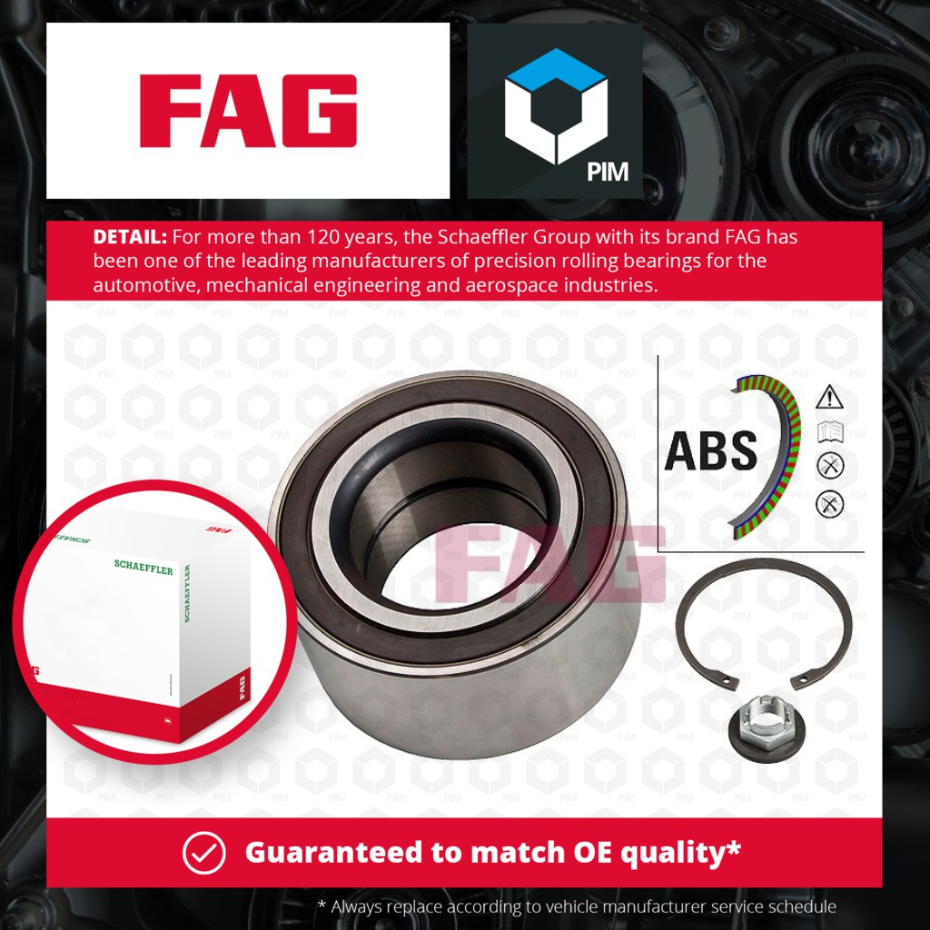 FAG Wheel Bearing Kit Front 713678950 [PM487392]