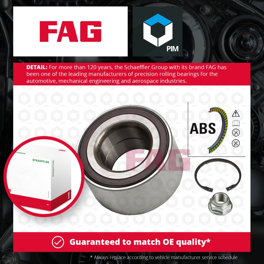 FAG Wheel Bearing Kit Front 713617930 [PM487415]