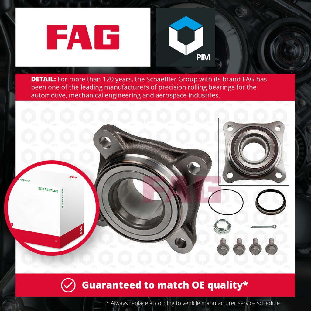 2x FAG Wheel Bearing Kit Front 713621240 [PM487494]