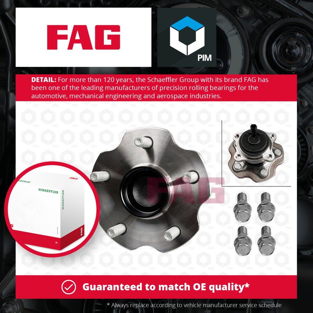 FAG Wheel Bearing Kit Rear 713621120 [PM487540]