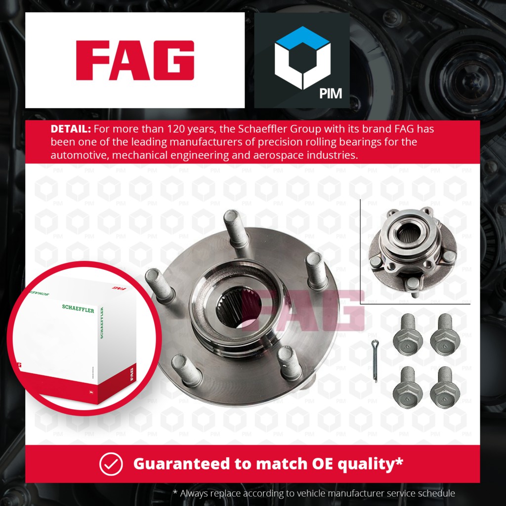 FAG Wheel Bearing Kit Front 713613910 [PM487548]