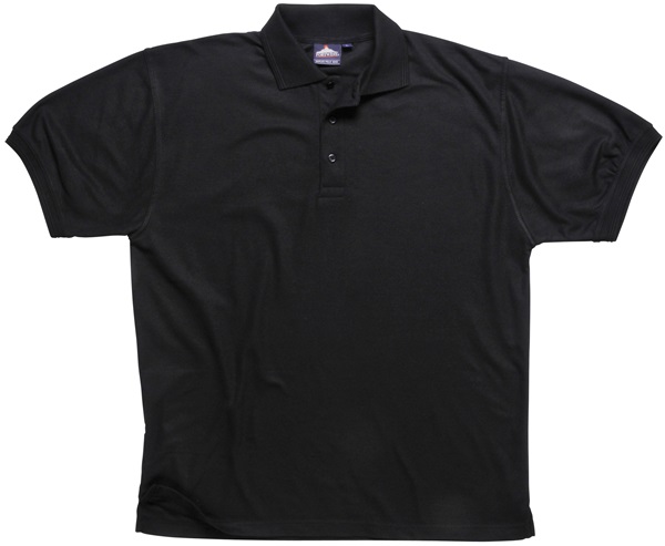 Portwest B210BKRM 871 Black Naples Polo Shirt Medium
