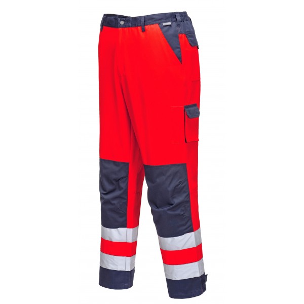 Portwest TX51RNRM 481 Red Lyon Texo Hivis Trousers Med