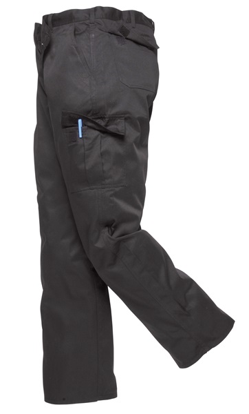 Portwest C701BKR44 104 Blk Combat Trouser Reg Leg W44