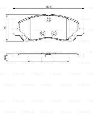 Bosch 0986495170 Brake Pads Set