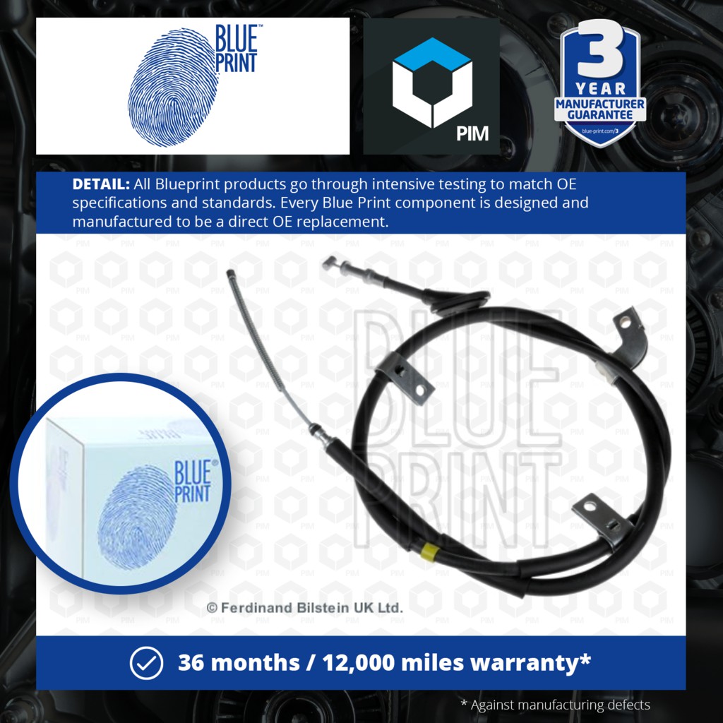 pack of one Blue Print ADN146227 Brake Cable 