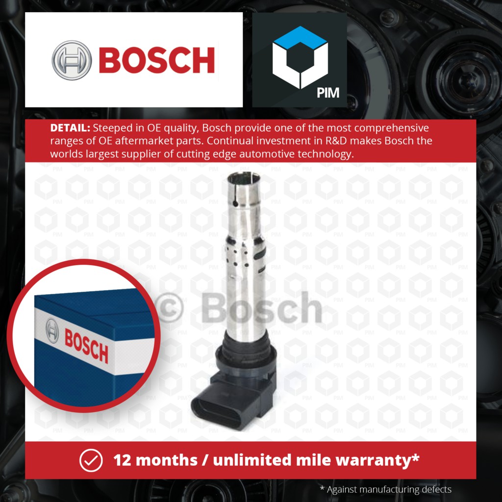 Ignition Coil 0986221023 Bosch 036905715F 036905715G 036905715H ...