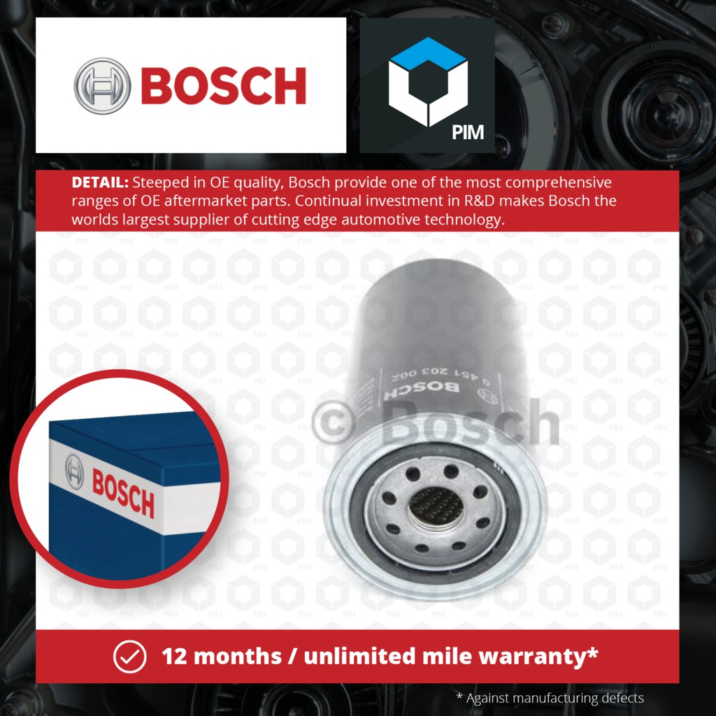 Atlas Copco Bosch Commercial Oil Filter P3002 0451203002 3165141016161 