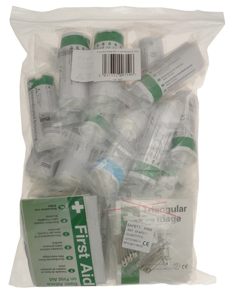 Safety First Aid R20S 11-20 Person Hse First Aid Kit Refil