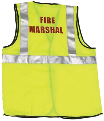 Safety First Aid Q4221 Hi Vis Fire Mashall Waistcoat L/Xl