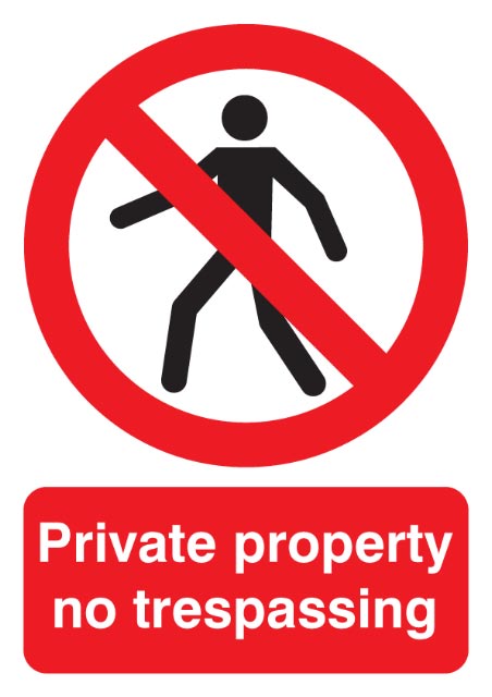 Signs & Labels FPH05551R 210 X 148mm Private Property Sign