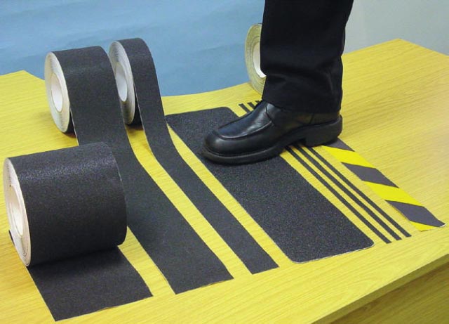 Signs & Labels FPS21ZX Blk & Yell Anti Slip Tape 50mm X 18m
