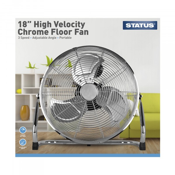 Status S18CFLOORFAN1PKB 684 18 Inch High Velocity Floor Fan
