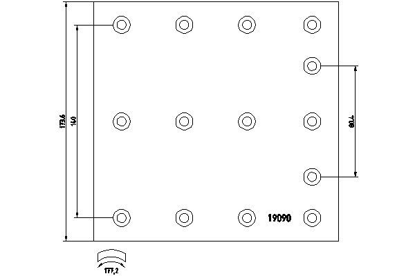DON BRAKING (TMD) VL872S7100 (PK8)BRAKE LINING AXLE SET