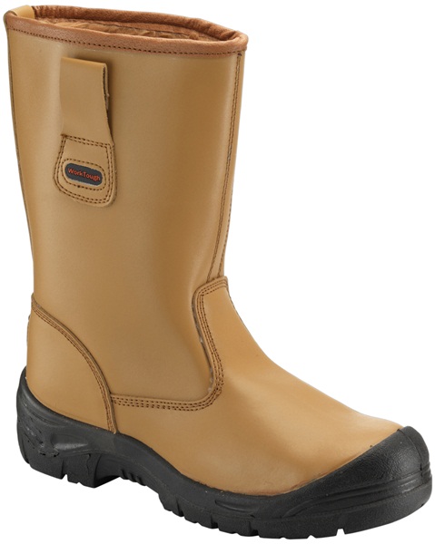 Worktough 118SCM06 Tan Rigger Boot With Scuffcap Size 6