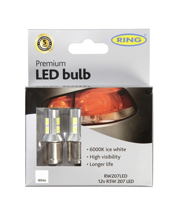 Ring Automotive RW207LED 12v Led R5w/R10w 6000k Premium (X2)