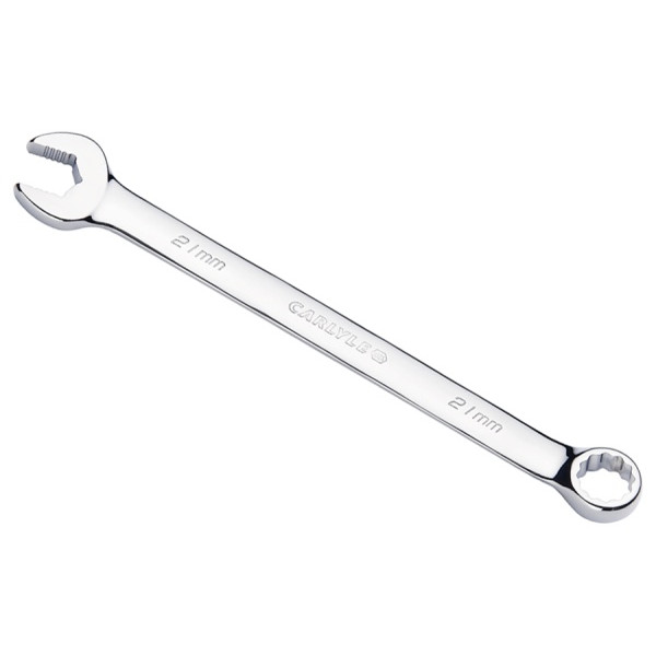Carlyle CWLNS121M 21mm 12 Pt. Full Polish Long Combo Wrench