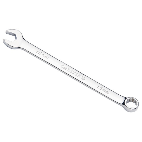 Carlyle CWLNS115M 15mm 12 Pt. Full Polish Long Combo Wrench