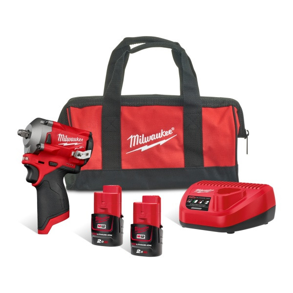 Milwaukee 4933478785 M12 Fuel Impact Wrench 3/8 (Kit)