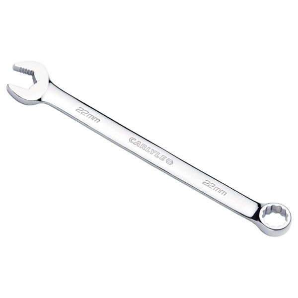 Carlyle CWLNS122M 22mm 12 Pt. Full Polish Long Combo Wrench