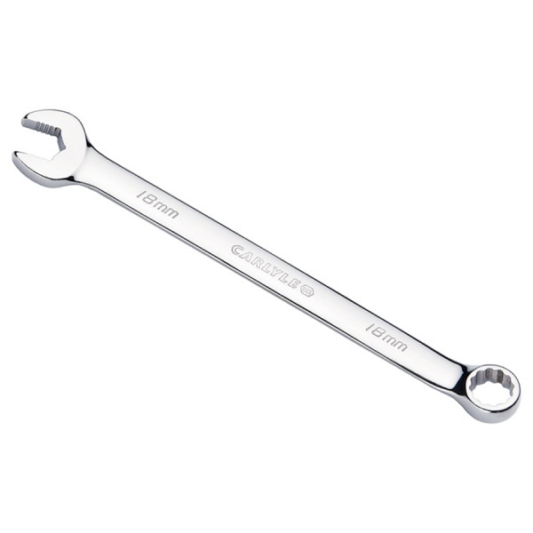 Carlyle CWLNS118M 18mm 12 Pt. Full Polish Long Combo Wrench