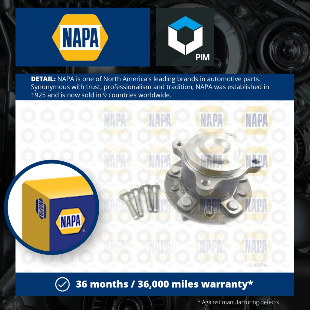 NAPA Wheel Bearing Kit PWB1792 [PM2133643]