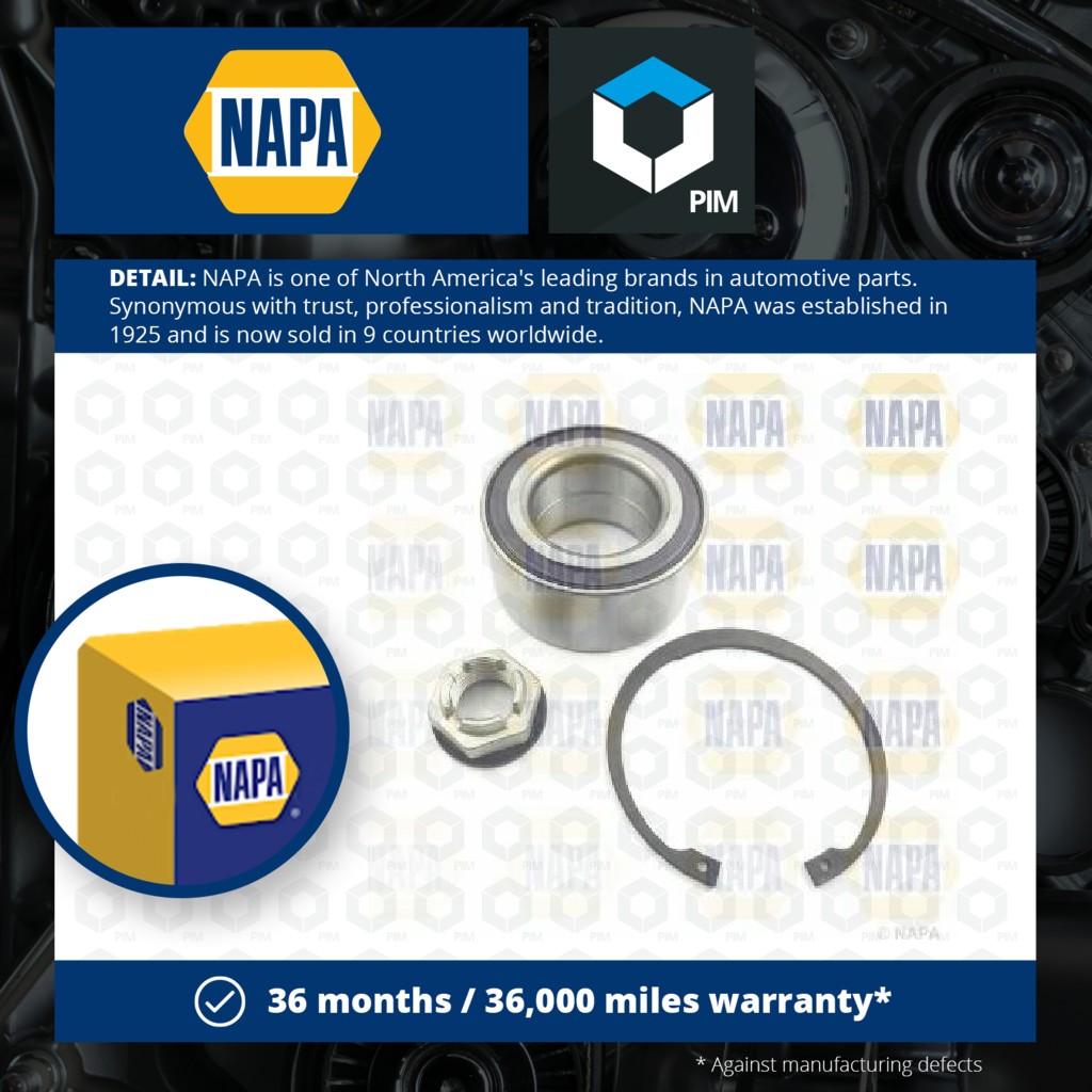 NAPA Wheel Bearing Kit PWB1768 [PM2133620]
