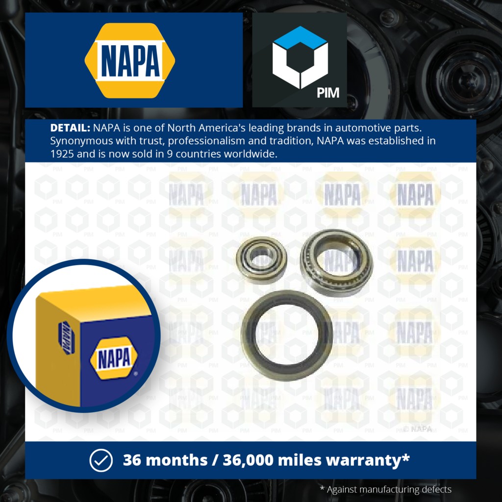 NAPA Wheel Bearing Kit PWB1690 [PM2133556]