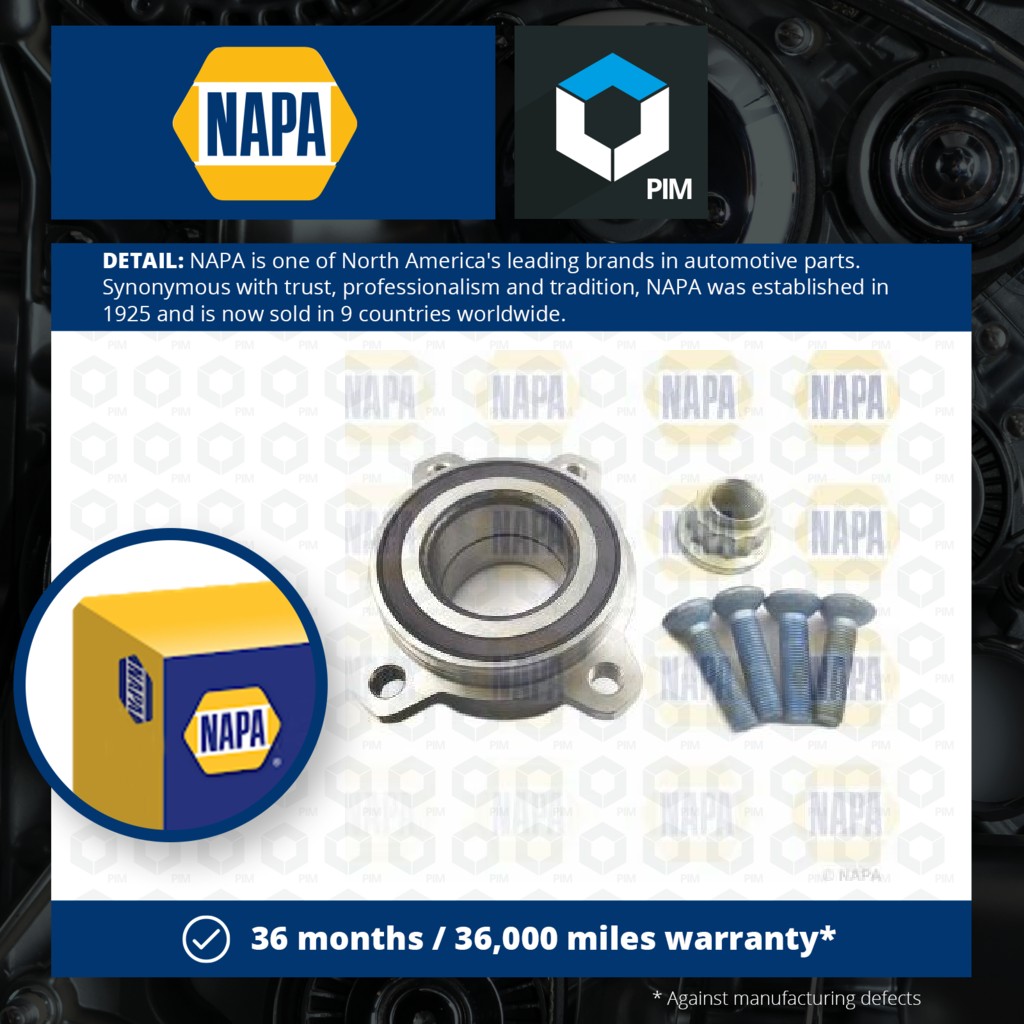 NAPA Wheel Bearing Kit PWB1614 [PM2133485]