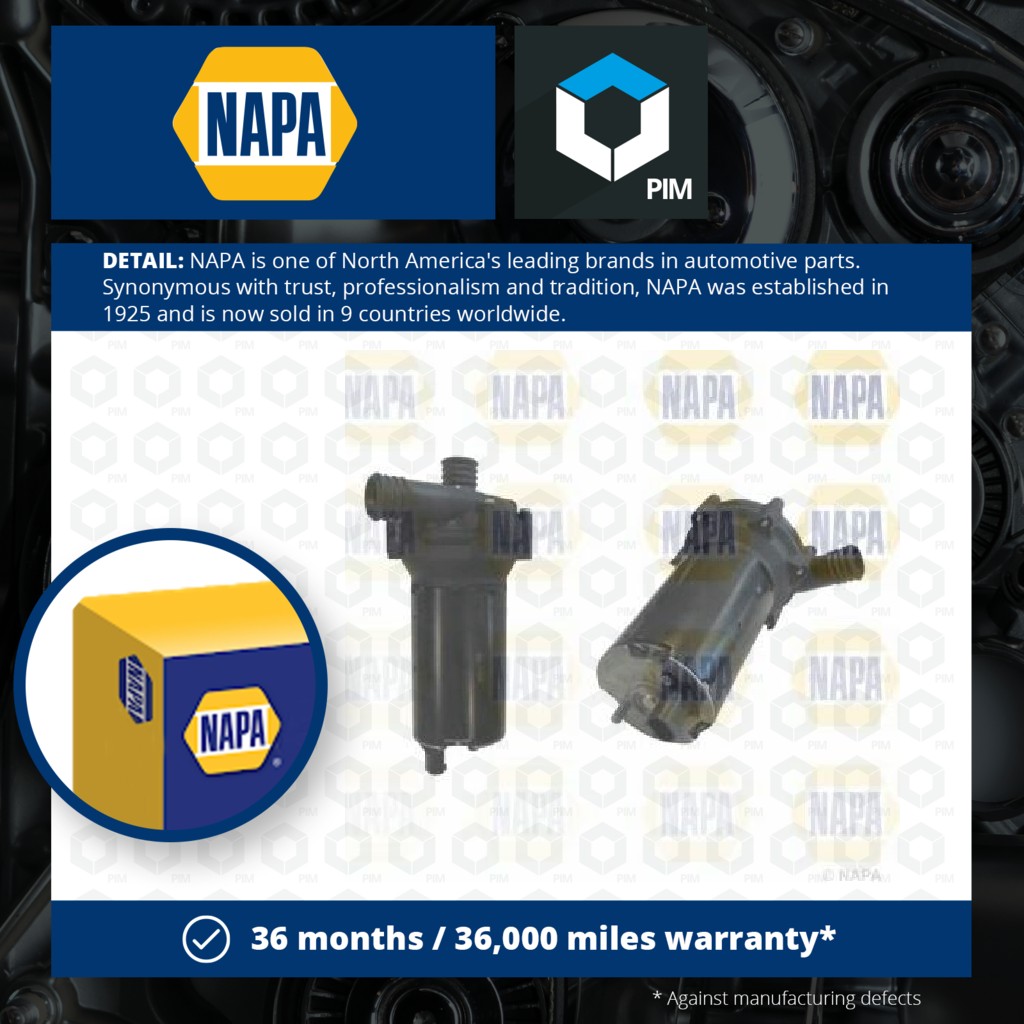 NAPA Electric Water Pump NWP1575 [PM2133446]