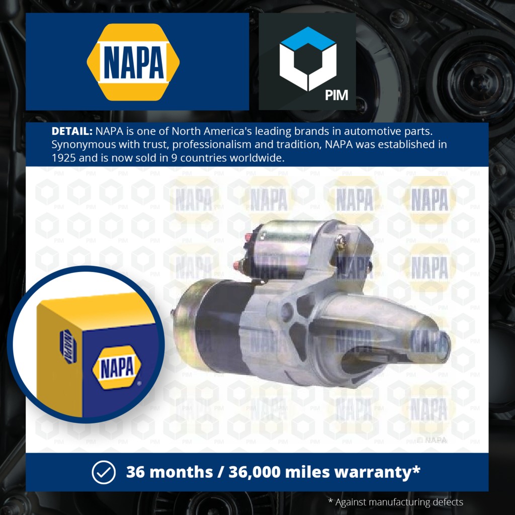 NAPA Starter Motor NSM2016 [PM2133125]