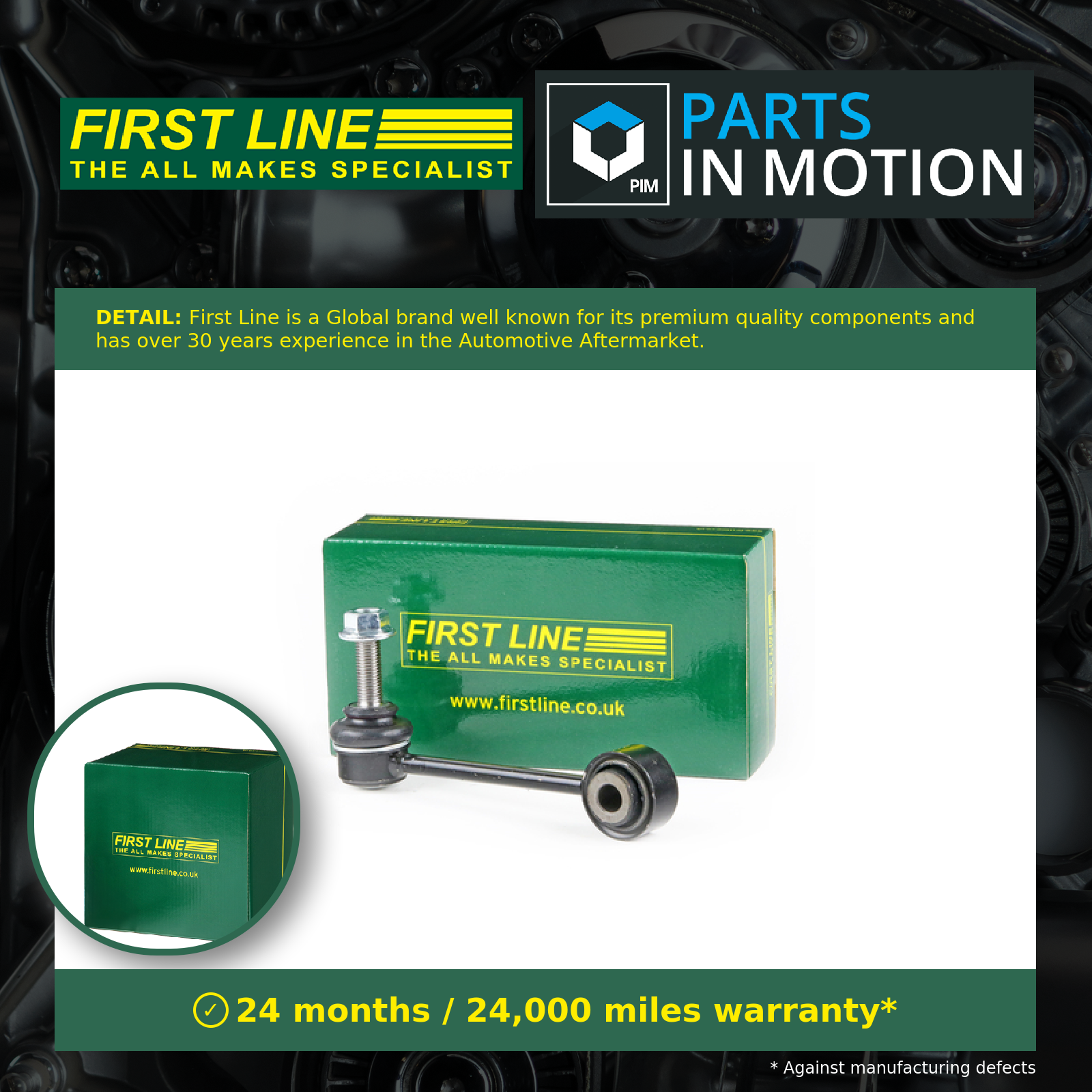 First Line Anti Roll Bar Link Rear Left or Right FDL7667 [PM2129818]