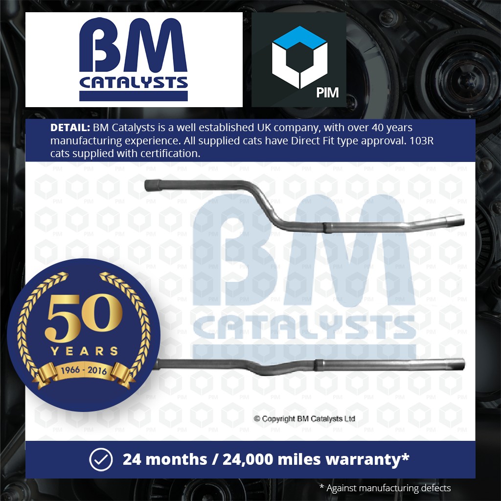 BM Catalysts Exhaust Pipe + Fitting Kit Centre BM51130K [PM2133840]