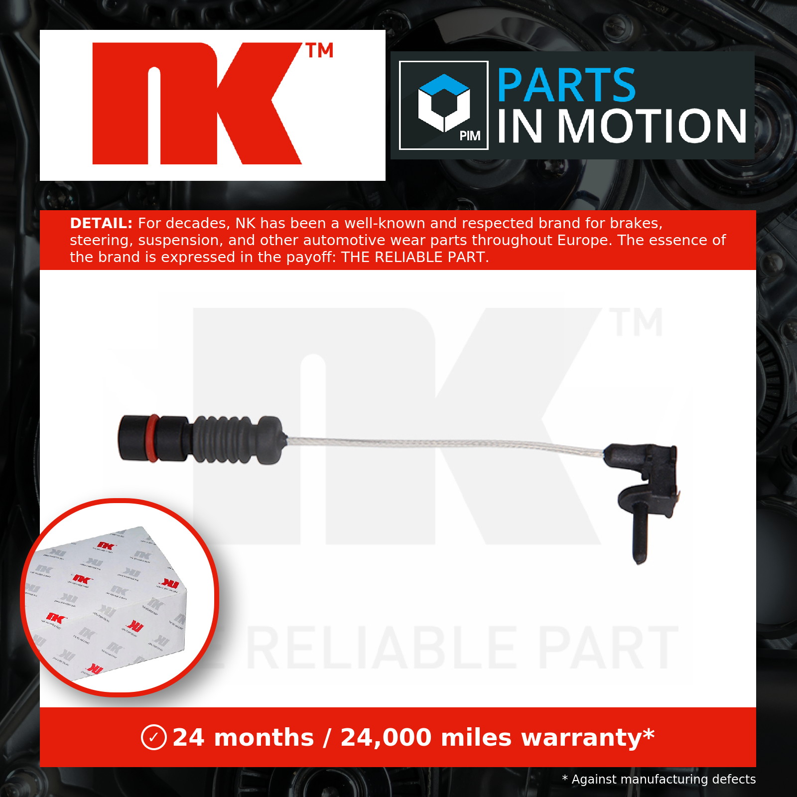 NK Brake Pad Wear Indicator Sensor 280001 [PM2104250]