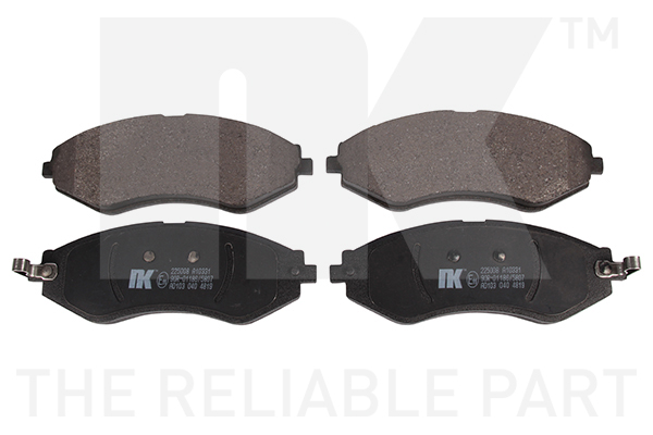 NK Brake Pads Set Front 225008 [PM2102551]