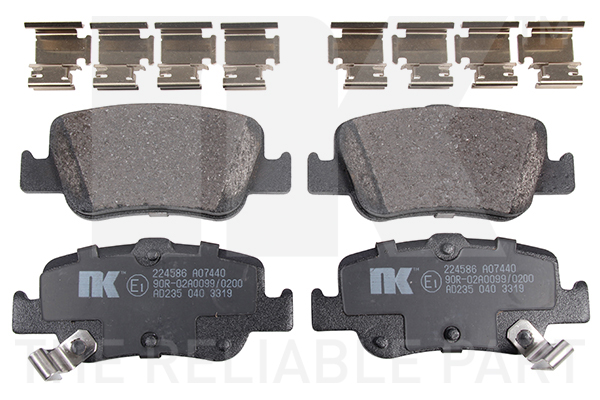NK Brake Pads Set Rear 224586 [PM2102339]