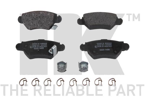 NK Brake Pads Set Rear 223619 [PM2101985]