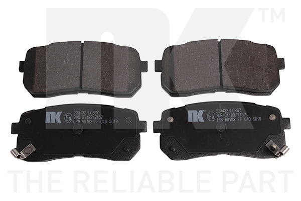 NK Brake Pads Set Rear 223432 [PM2101893]